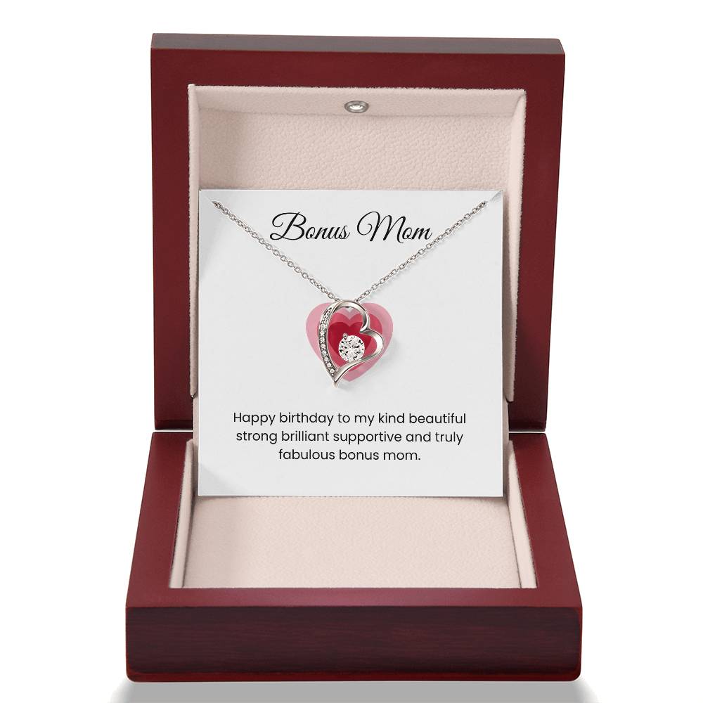 To My Bonus Mom β ''Happy Birthday'' Forever Love Necklace