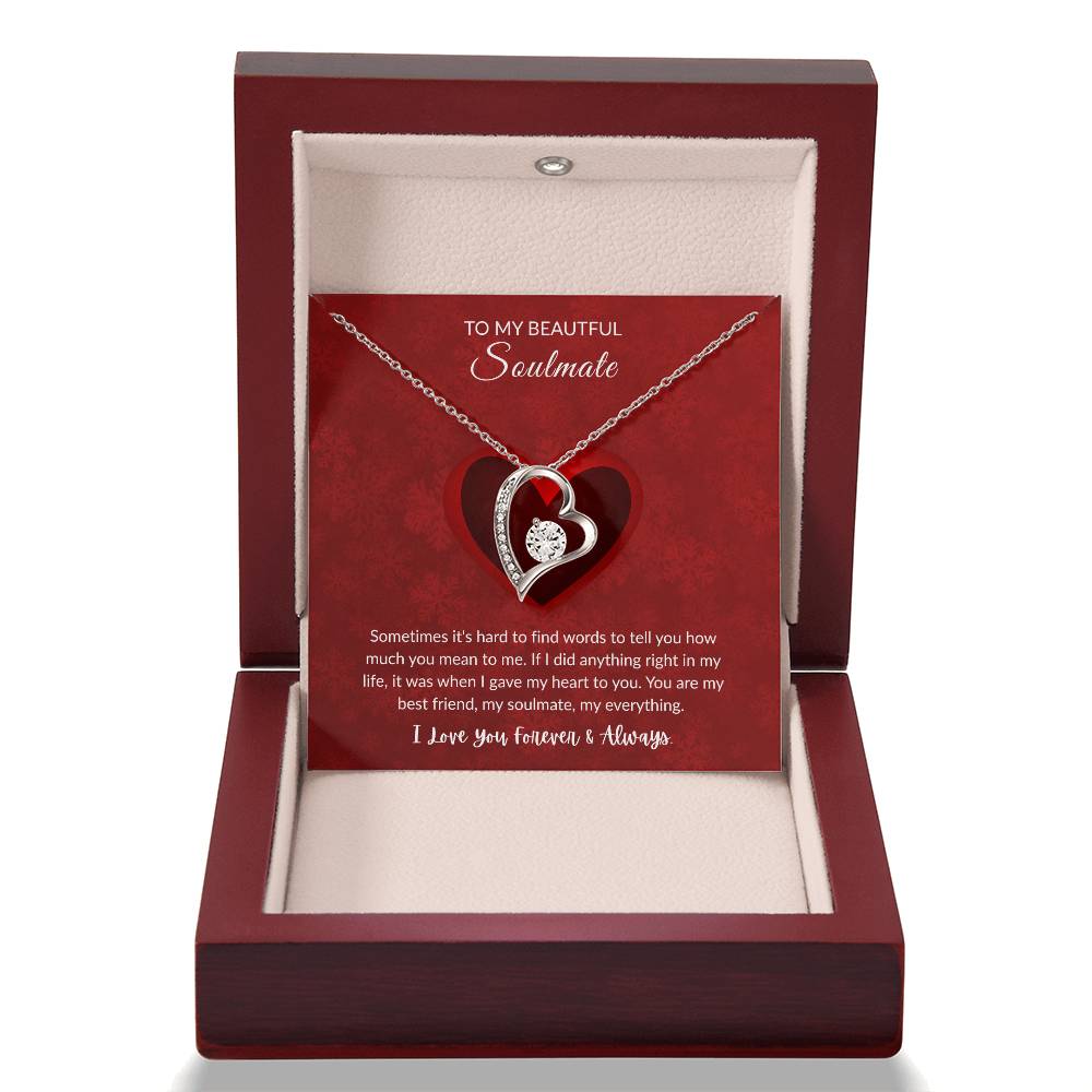 To My Soulmate - "My Everything" Forever Love Necklace