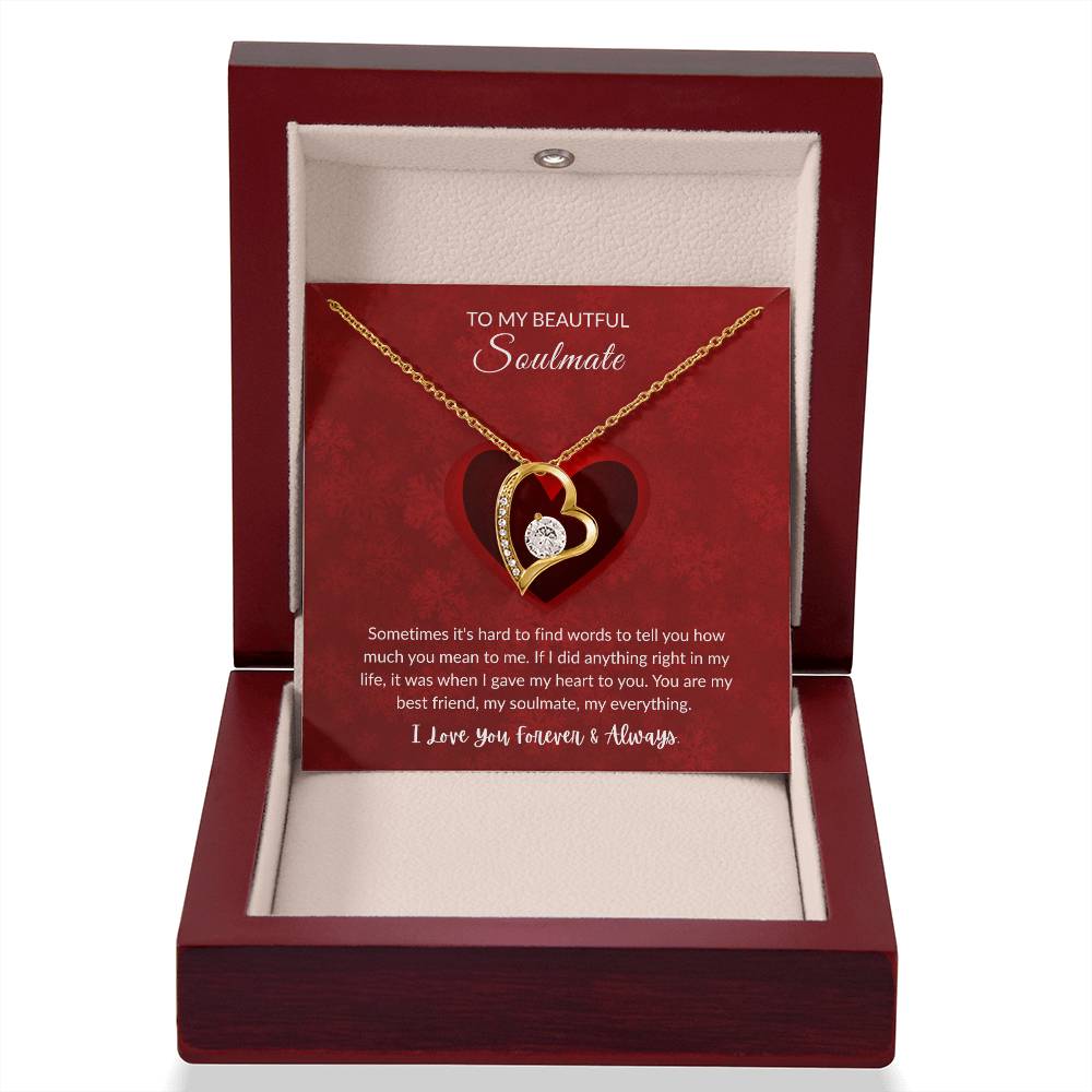 To My Soulmate - "My Everything" Forever Love Necklace