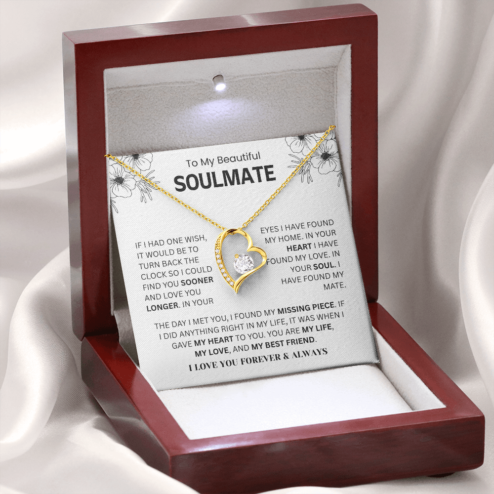 To My Soulmate – “You Are My Missing Piece” Forever Love Necklace