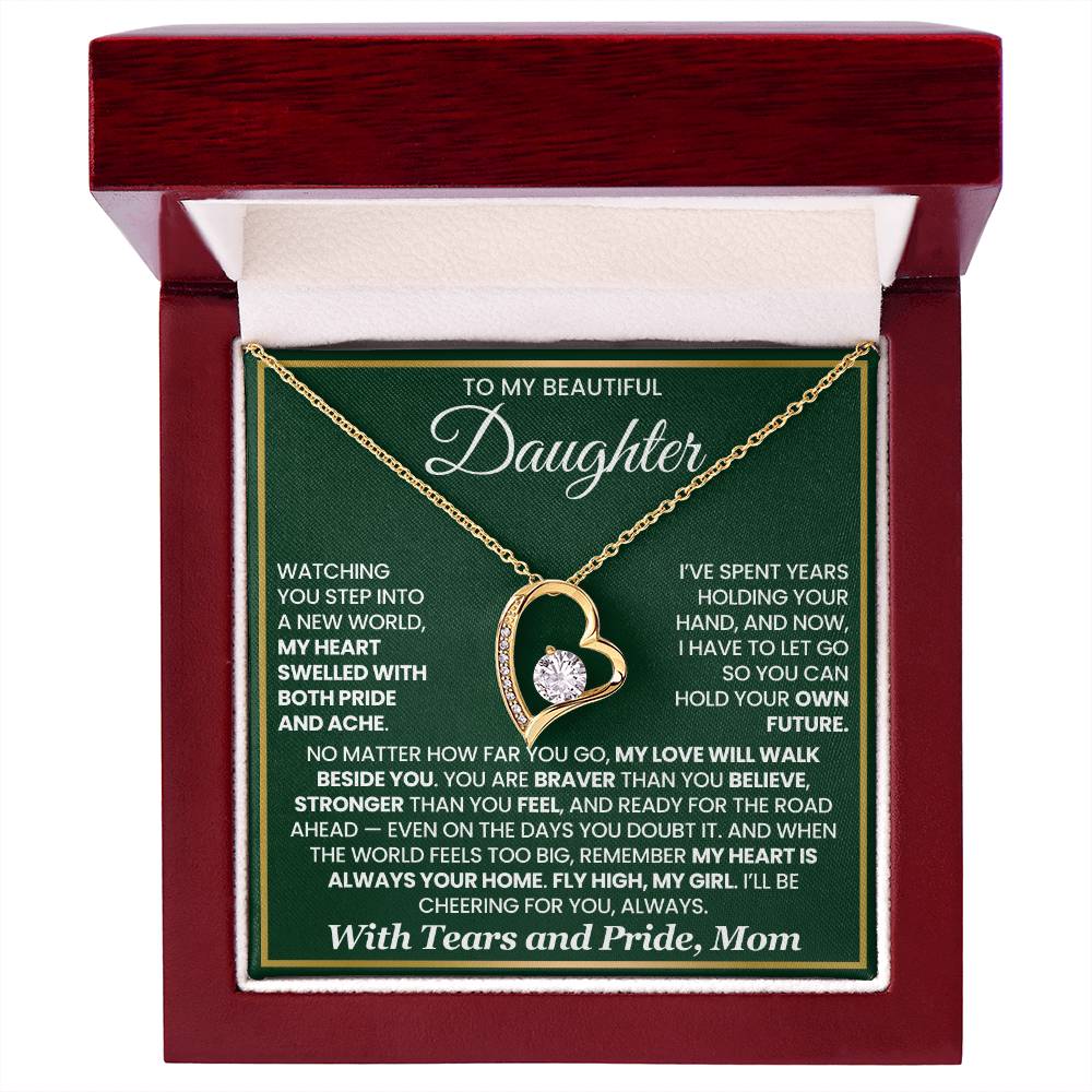 To My Daughter – “Fly High, My Girl” Forever Love Necklace