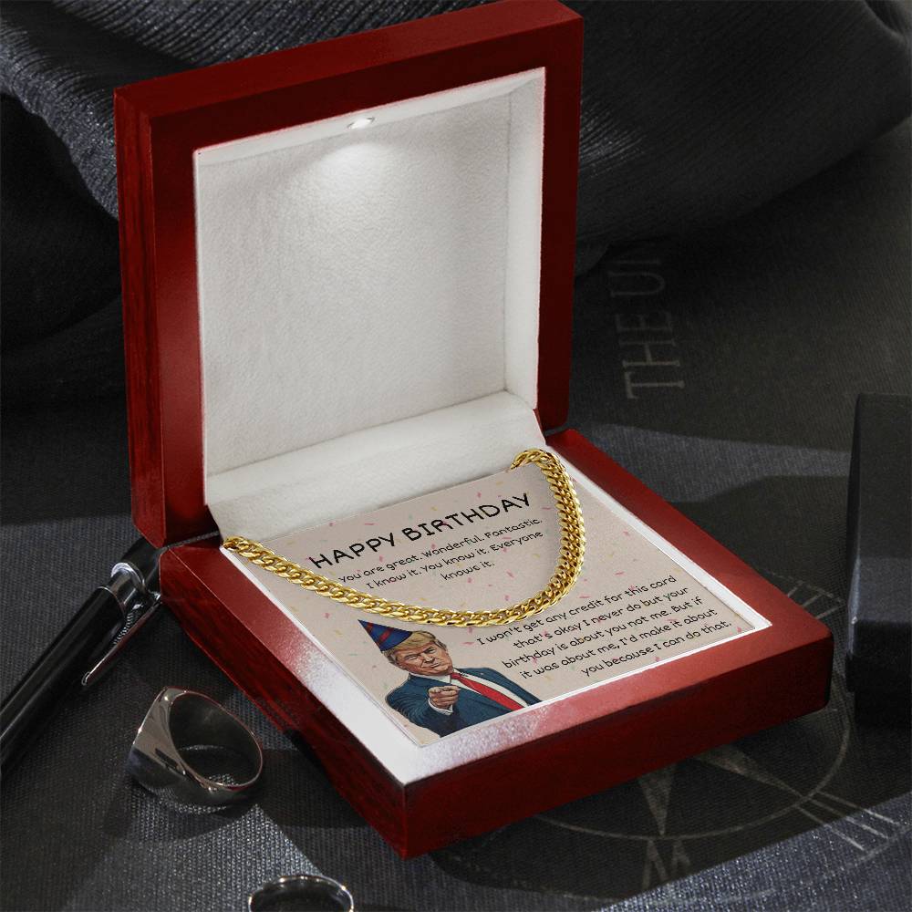 To My Son-in-Law – “You Are Amazing” Cuban Link Chain