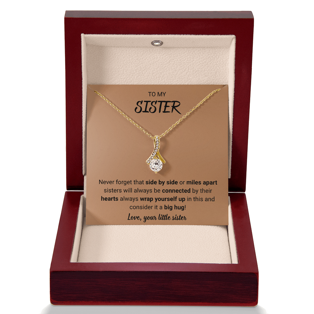 To My Sister Sentimental Jewelry Gift From Little Sister