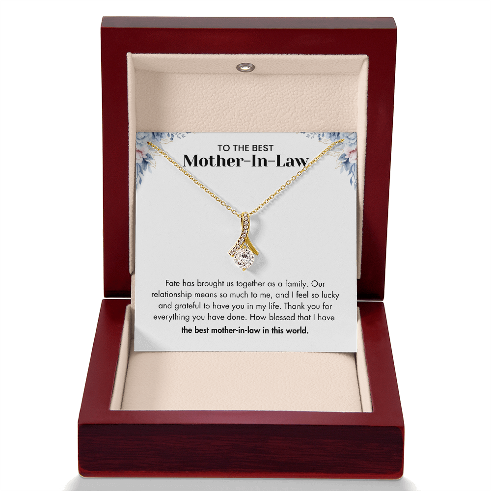 To The Best Mother-in-law – "Our Relationship Means So Much To Me" Sentimental Jewelry Gift of Love