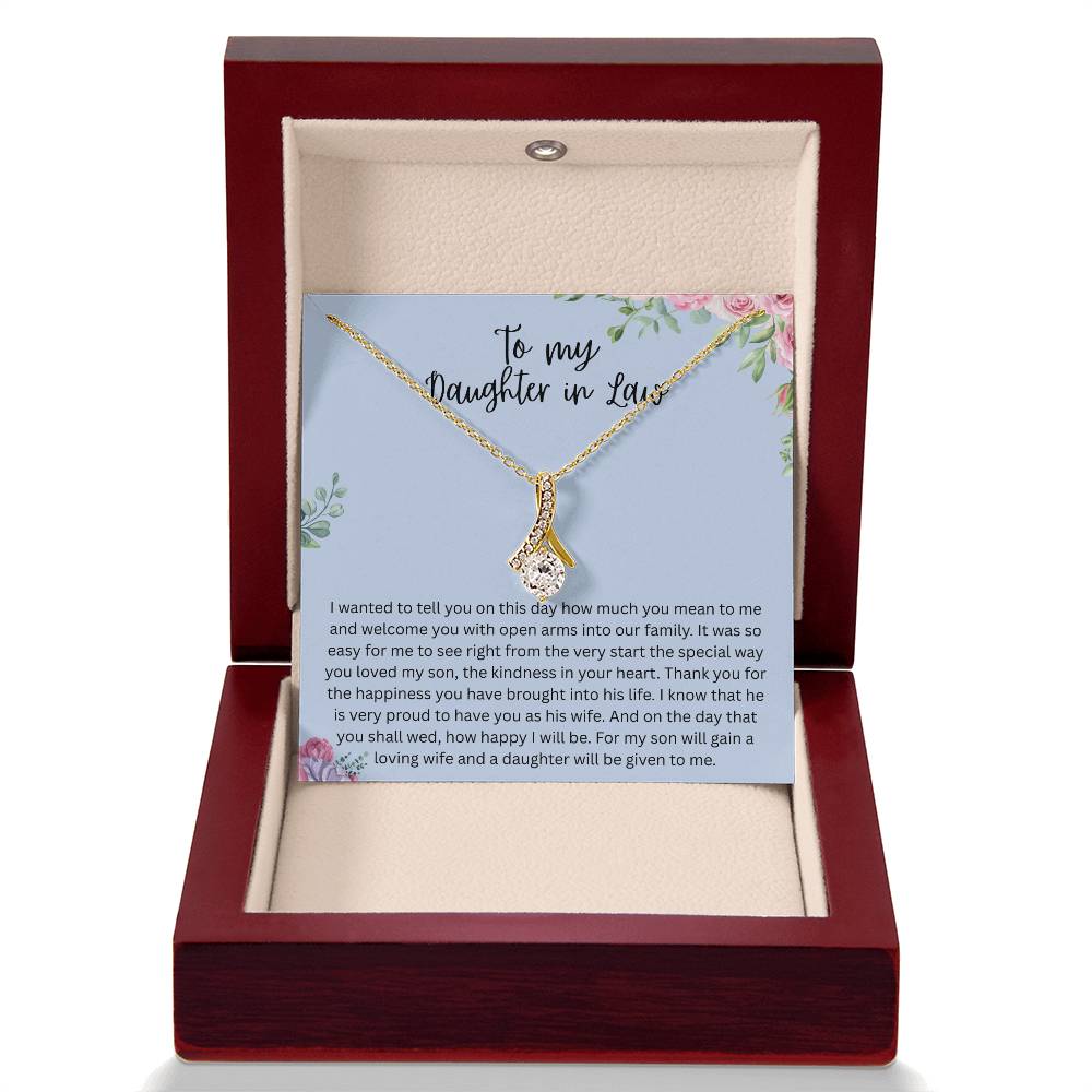 To My Daughter-in-Law – “A Daughter Given to Me” Alluring Beauty Necklace