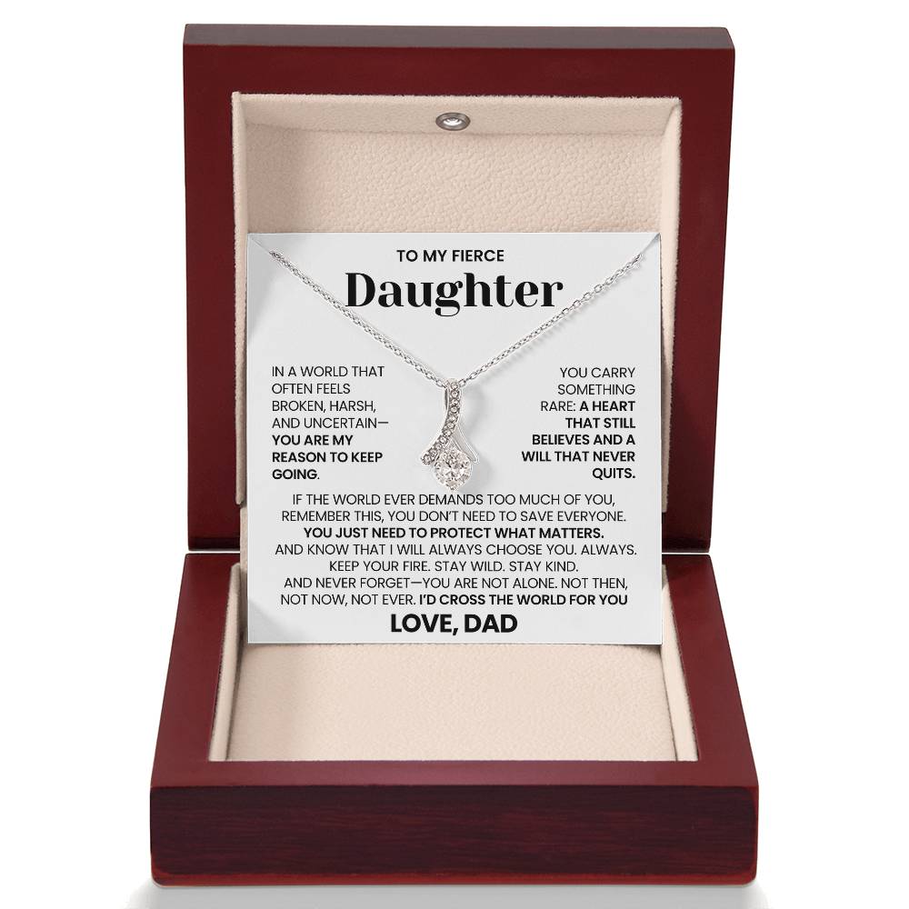To My Daughter - "Keep Your Fire" Alluring Beauty Necklace