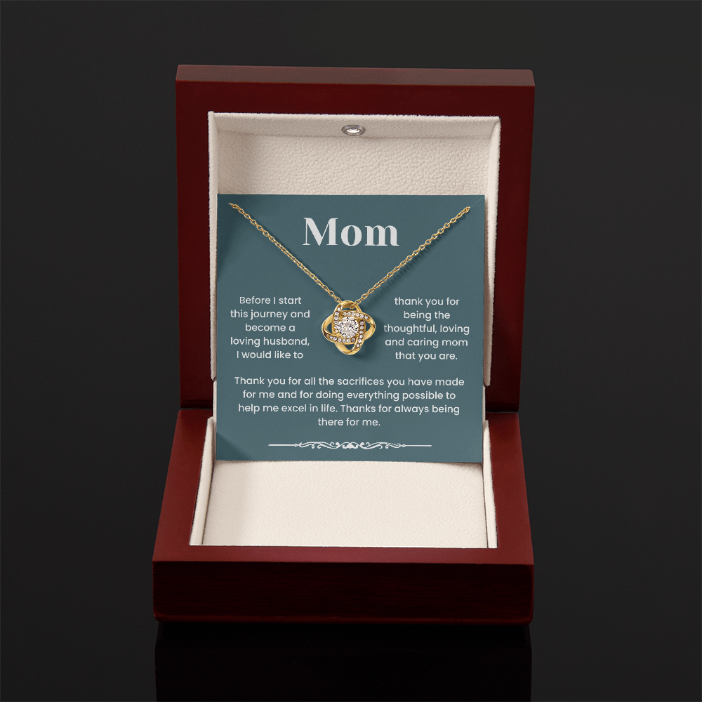 To My Mom - "Thanks For Always Being There For Me" Gratitude and Love Jewelry