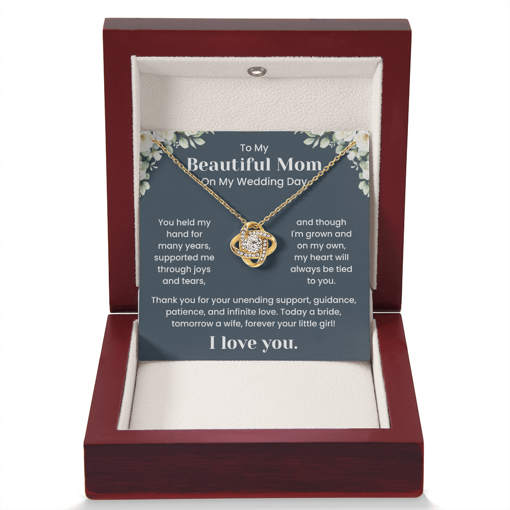 To My Beautiful Mom – "Thank You for Your Endless Love" Sentimental Jewelry Gift