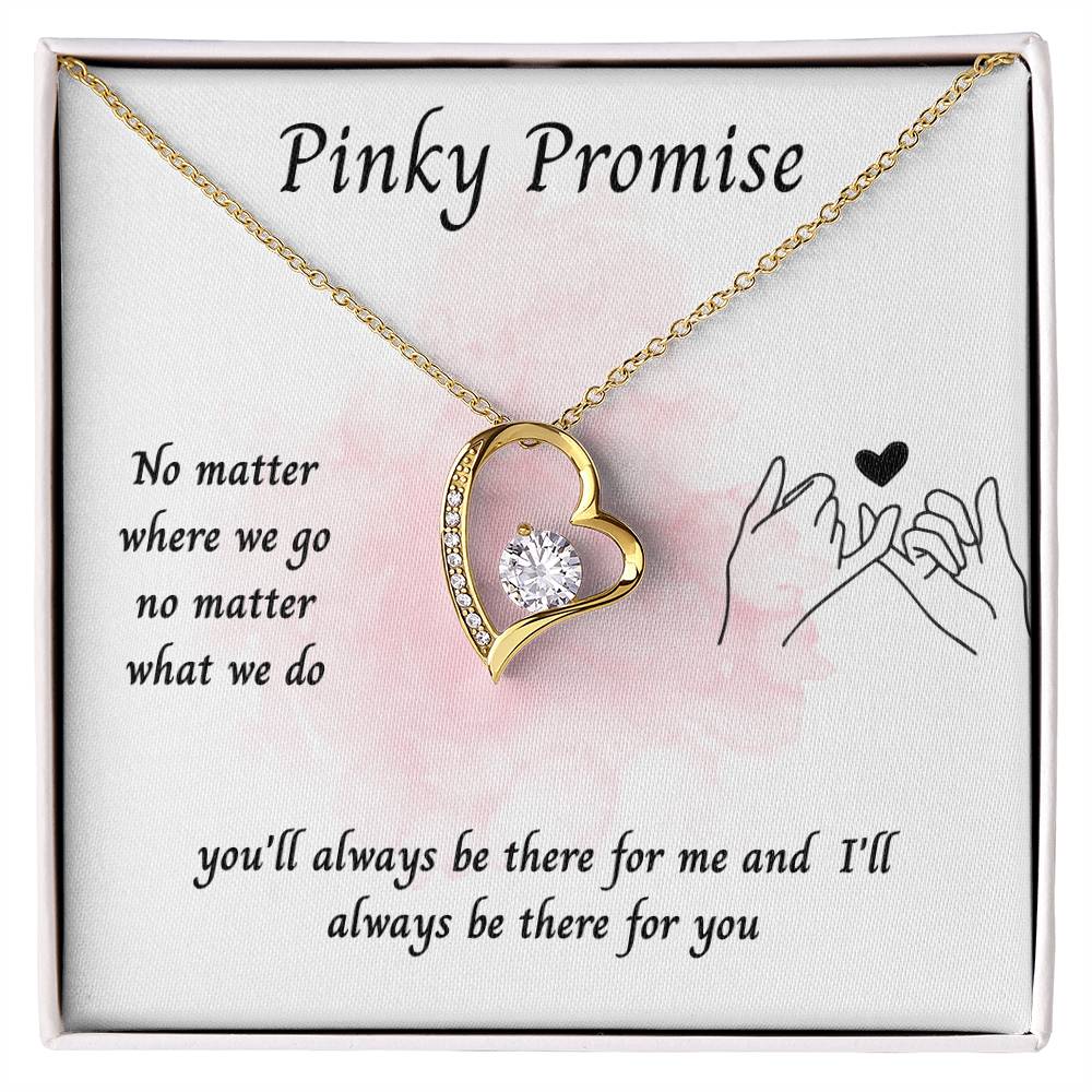 To My Girlfriend – ''Pinky Promise'' Forever Love Necklace
