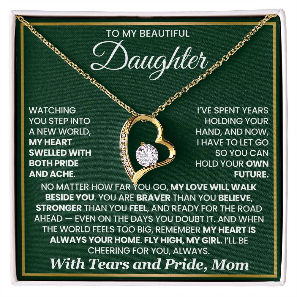 To My Daughter – “Fly High, My Girl” Forever Love Necklace