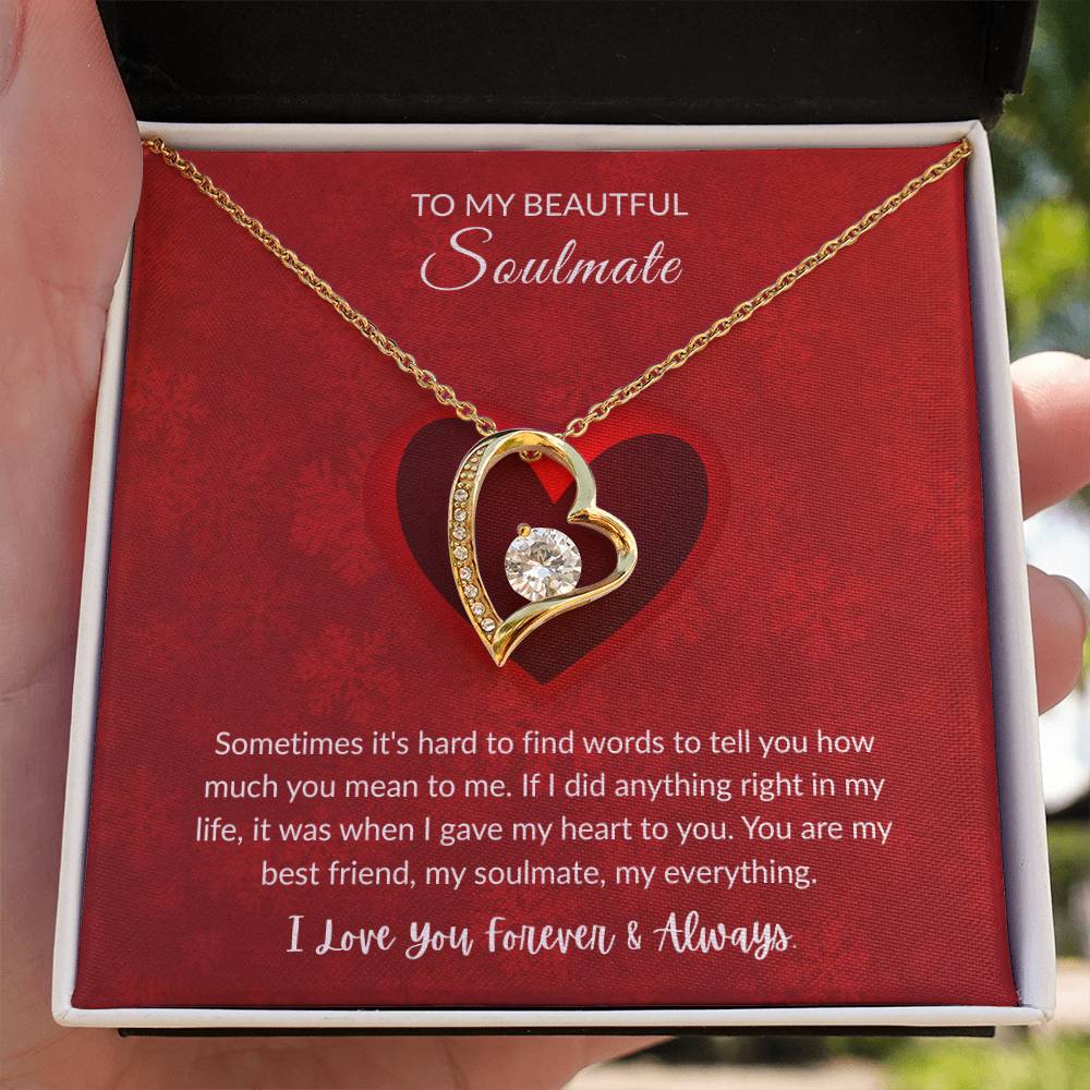 To My Soulmate - "My Everything" Forever Love Necklace