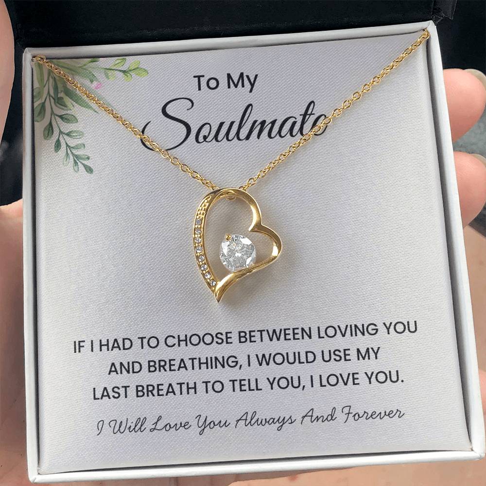 To My Soulmate - "Last Breath" Forever Love Necklace
