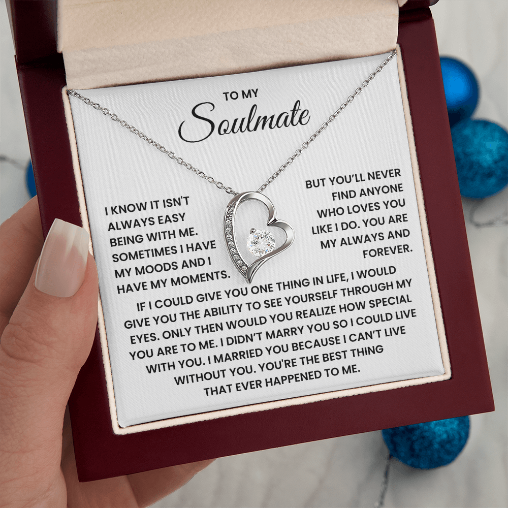 To My Soulmate Forever Love Necklace – Valentine's Day Gift