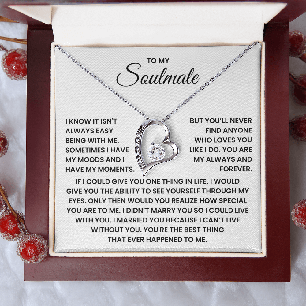 To My Soulmate Forever Love Necklace – Valentine's Day Gift