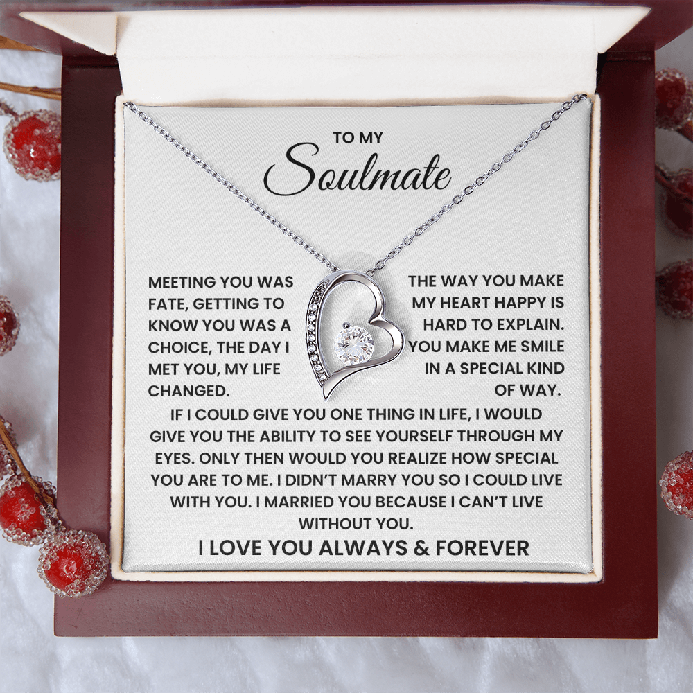 To My Soulmate Forever Love Necklace – Valentine's Day Soulmate Gift