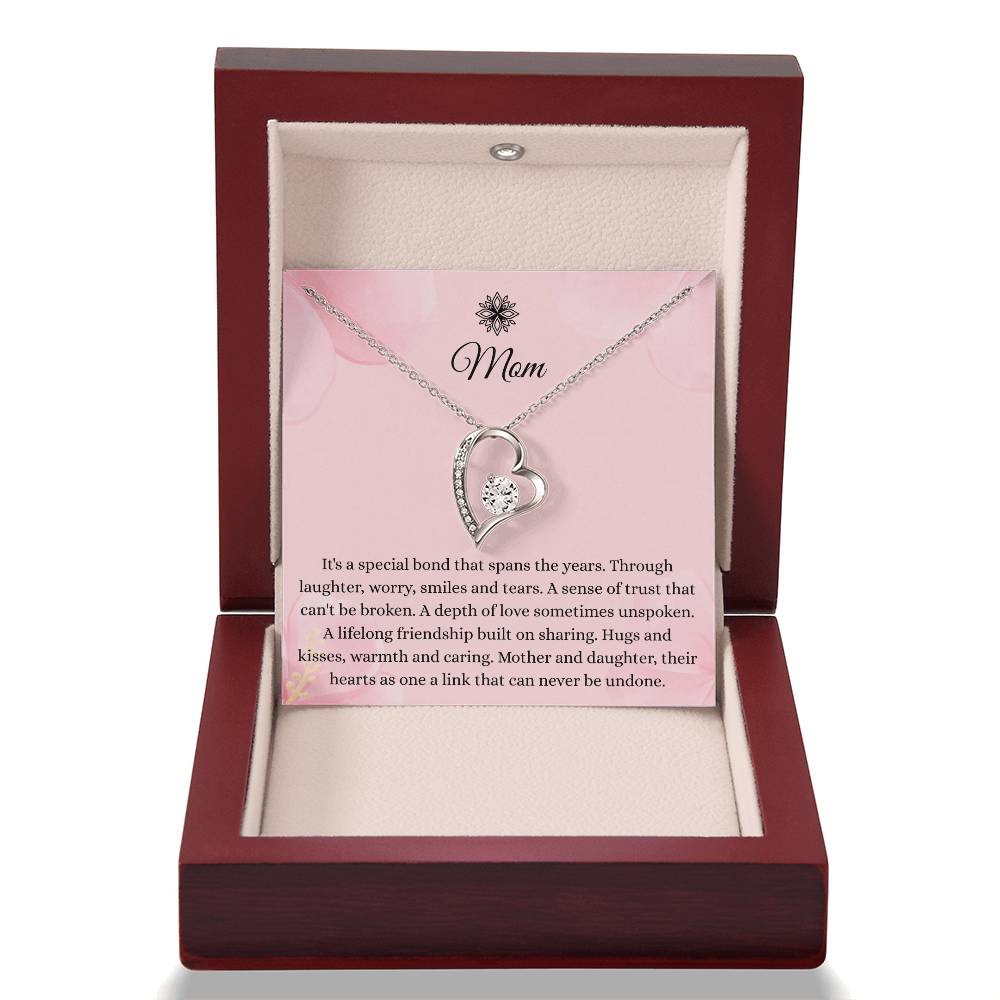 To My Mom - "A Special Bond" Forever Love Necklace