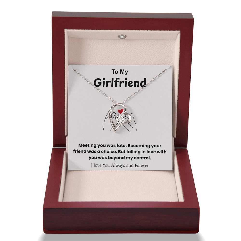 To My Girlfriend – ''Fate Brought Us Together'' Forever Love Necklace