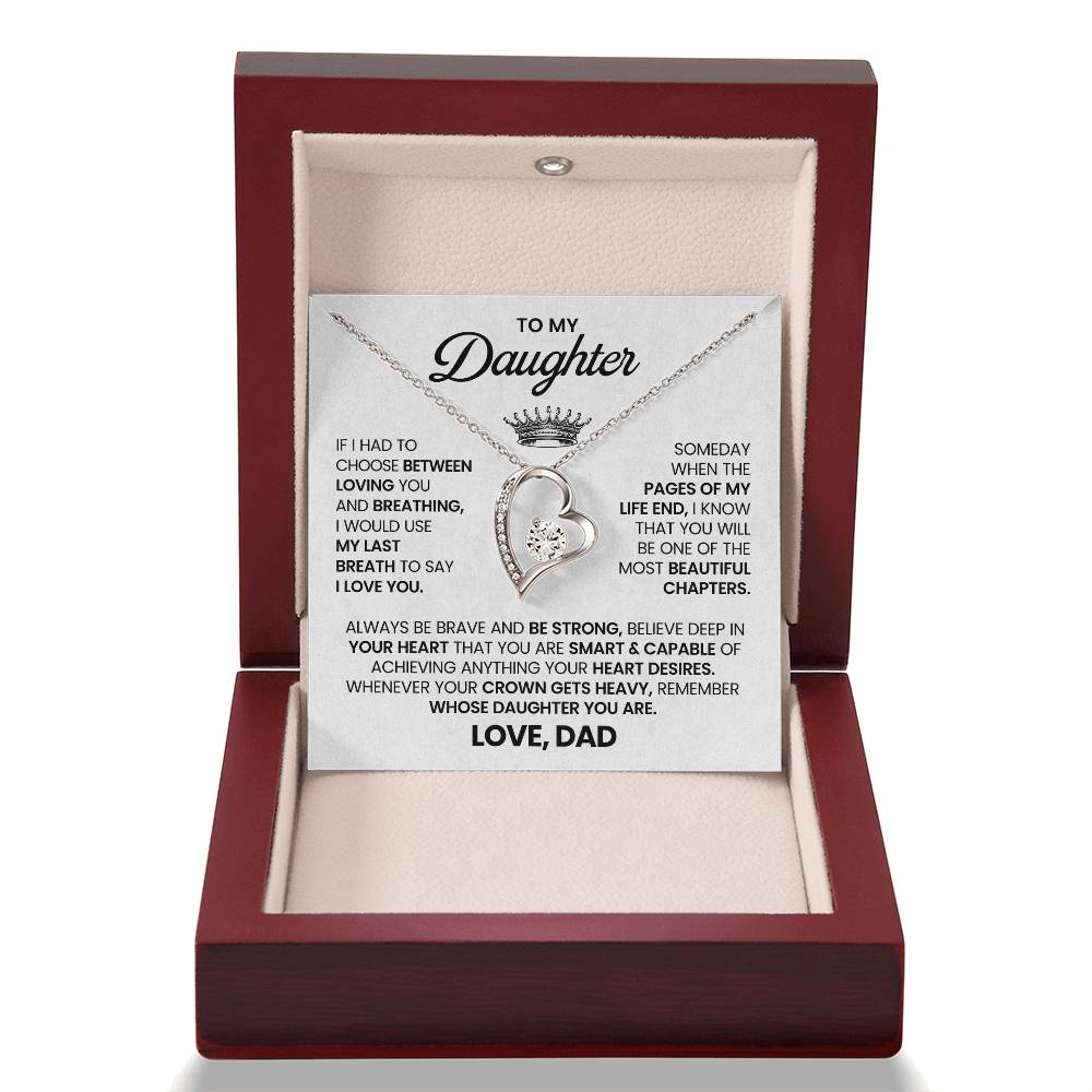 To My Daughter – “Wear Your Crown”  Forever Love Necklace