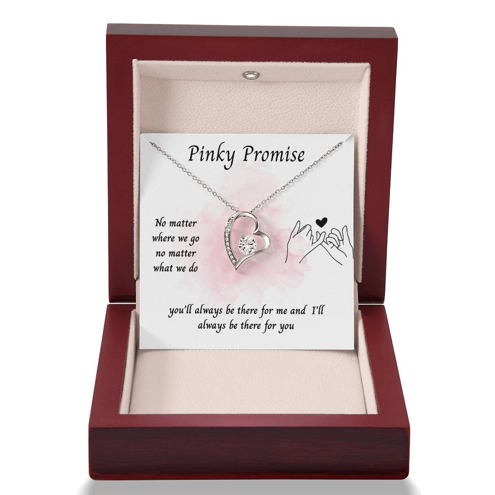 To My Girlfriend – ''Pinky Promise'' Forever Love Necklace
