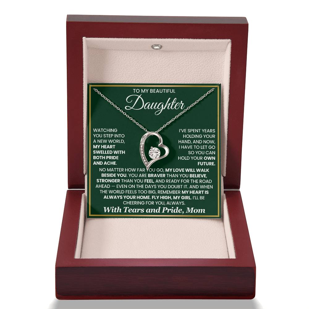 To My Daughter – “Fly High, My Girl” Forever Love Necklace