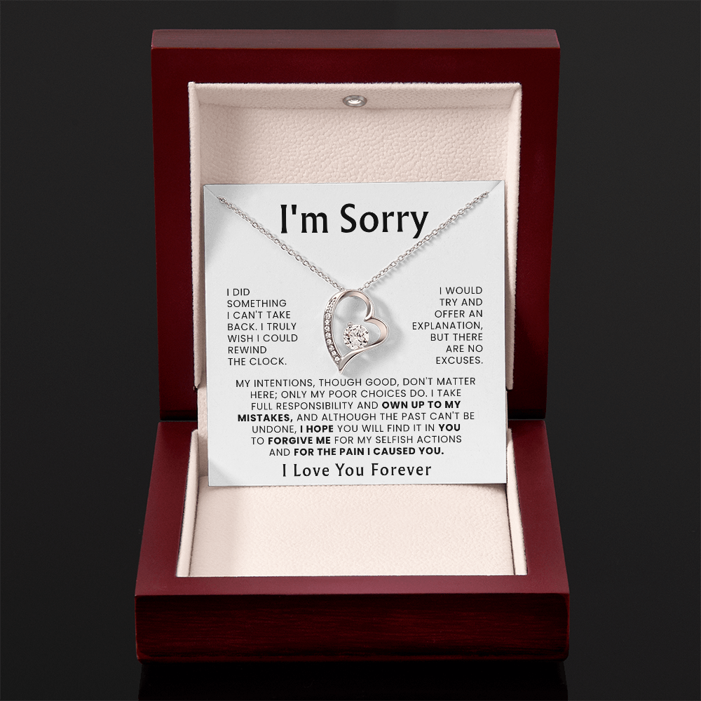 To My Love – ''Please Forgive Me'' Forever Love Necklace