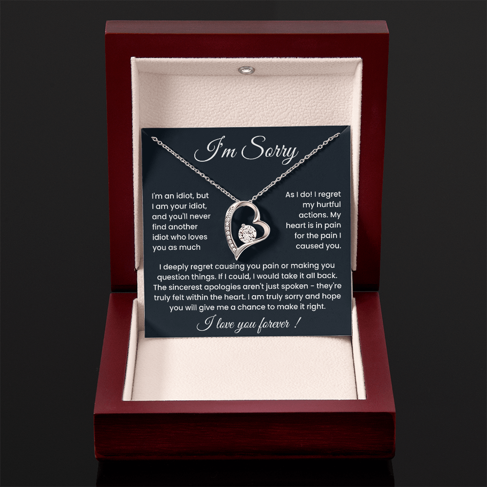 To My Love – ''Sorry for Hurting You'' Forever Love Necklace