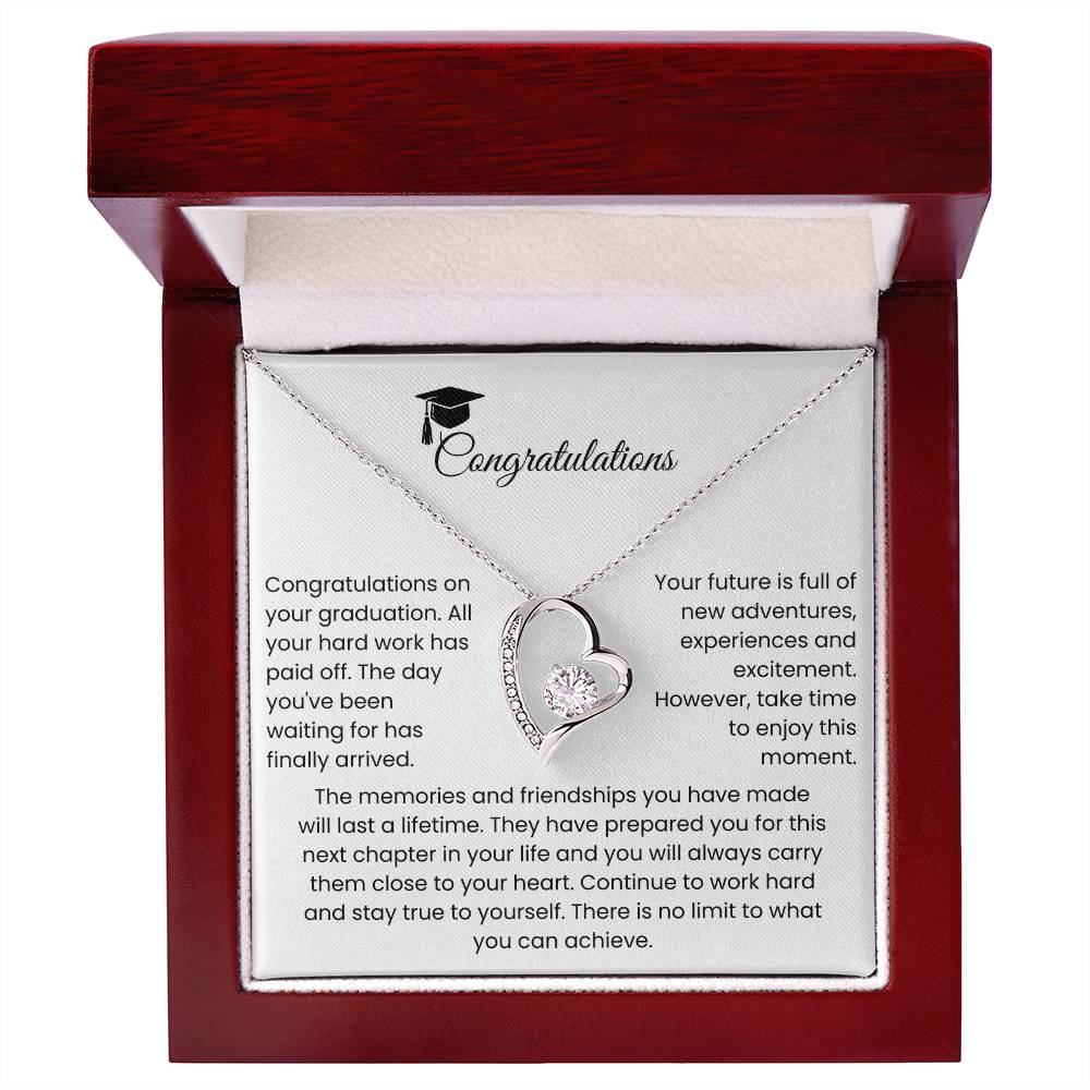 Graduation Gift: "Enjoy the Journey" Forever Love Necklace
