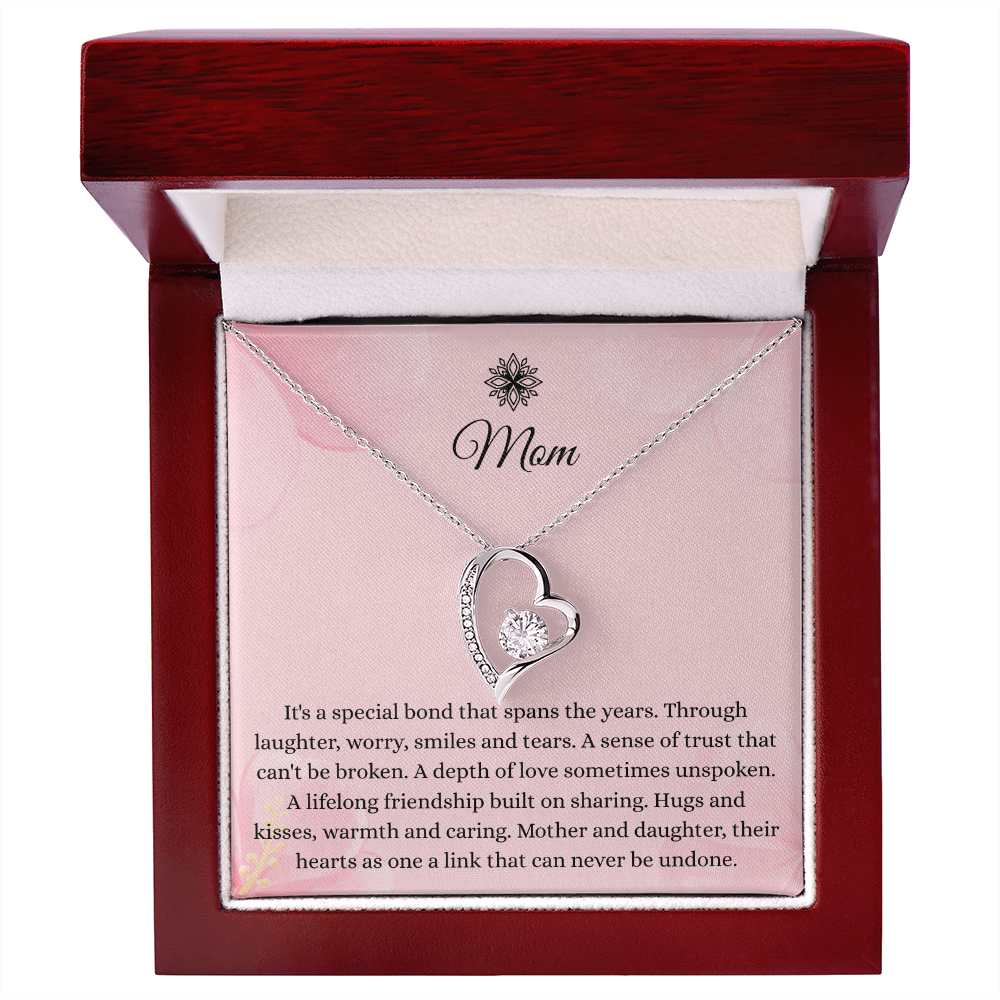 To My Mom - "A Special Bond" Forever Love Necklace