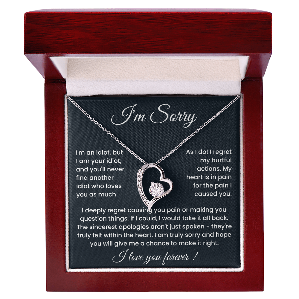 To My Love – ''Sorry for Hurting You'' Forever Love Necklace