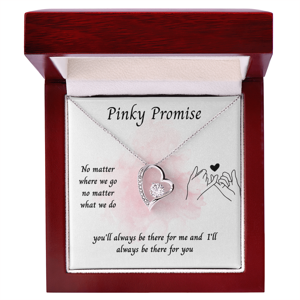 To My Girlfriend – ''Pinky Promise'' Forever Love Necklace