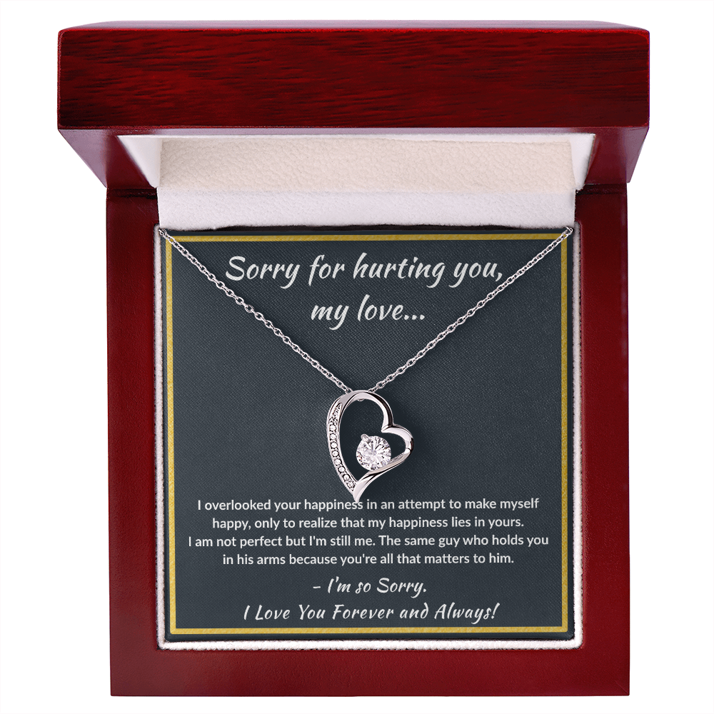 I'm Sorry My Love - ''You're All That Matters'' Forever Love Necklace