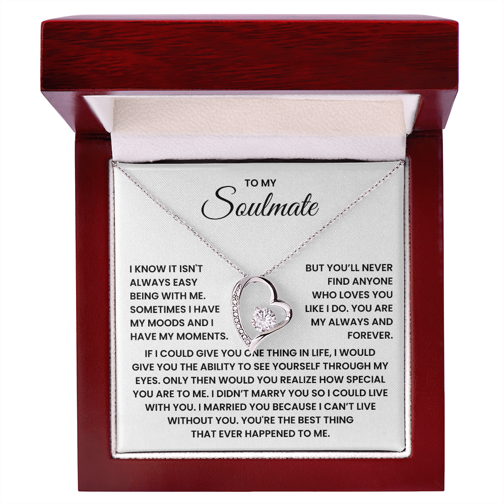 To My Soulmate Forever Love Necklace – Valentine's Day Gift