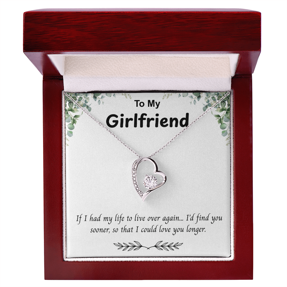To My Girlfriend –'' I'd Find You Sooner'' Forever Love Necklace
