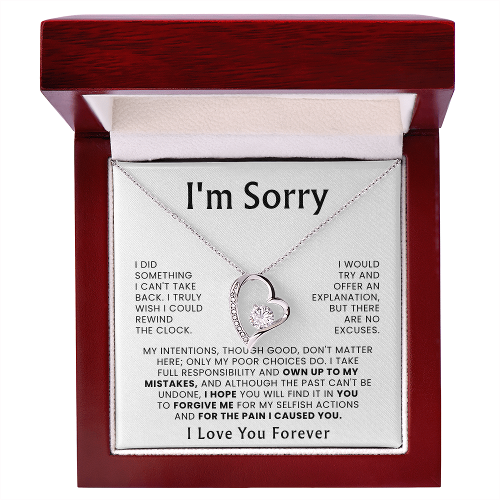 To My Love – ''Please Forgive Me'' Forever Love Necklace