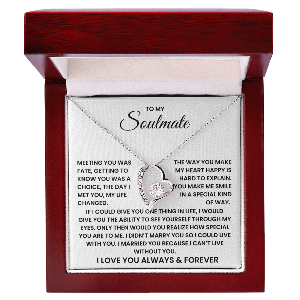 To My Soulmate Forever Love Necklace – Valentine's Day Soulmate Gift