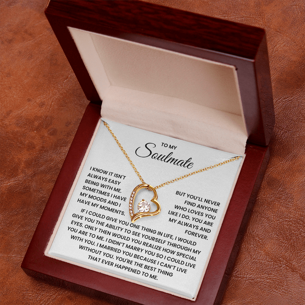 To My Soulmate Forever Love Necklace – Valentine's Day Gift