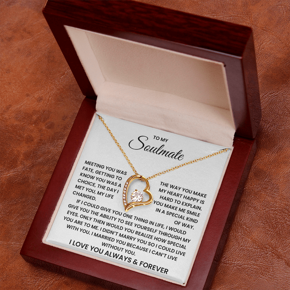 To My Soulmate Forever Love Necklace – Valentine's Day Soulmate Gift