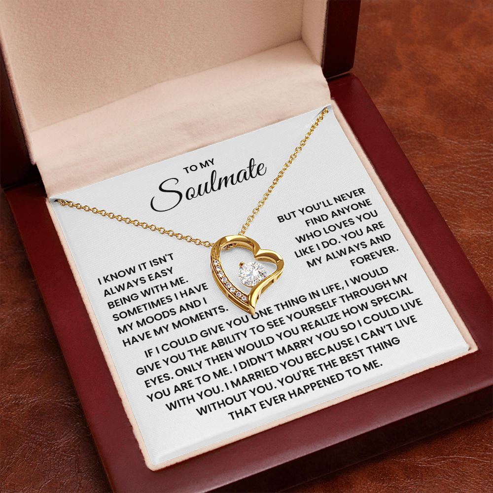 To My Soulmate Forever Love Necklace – Valentine's Day Gift