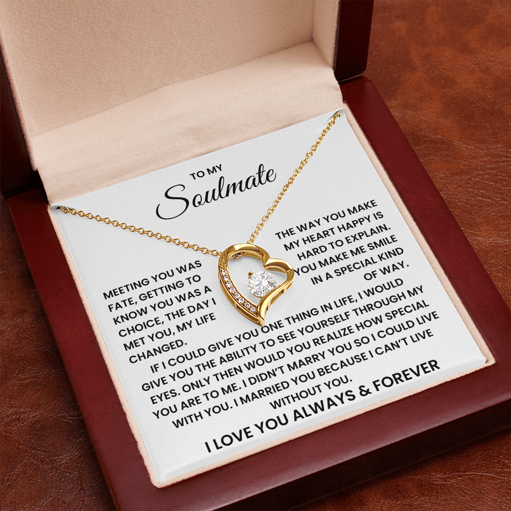 To My Soulmate Forever Love Necklace – Valentine's Day Soulmate Gift