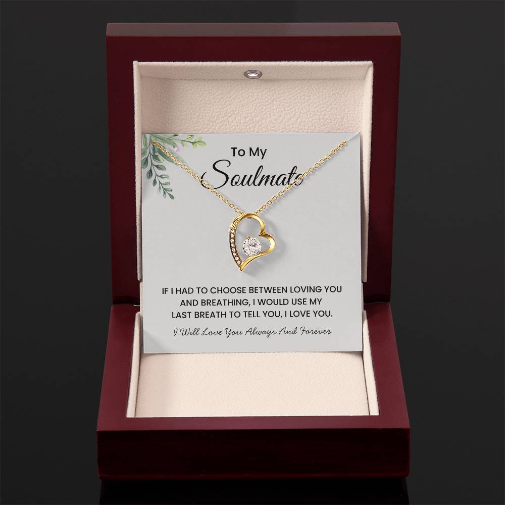 To My Soulmate - "Last Breath" Forever Love Necklace