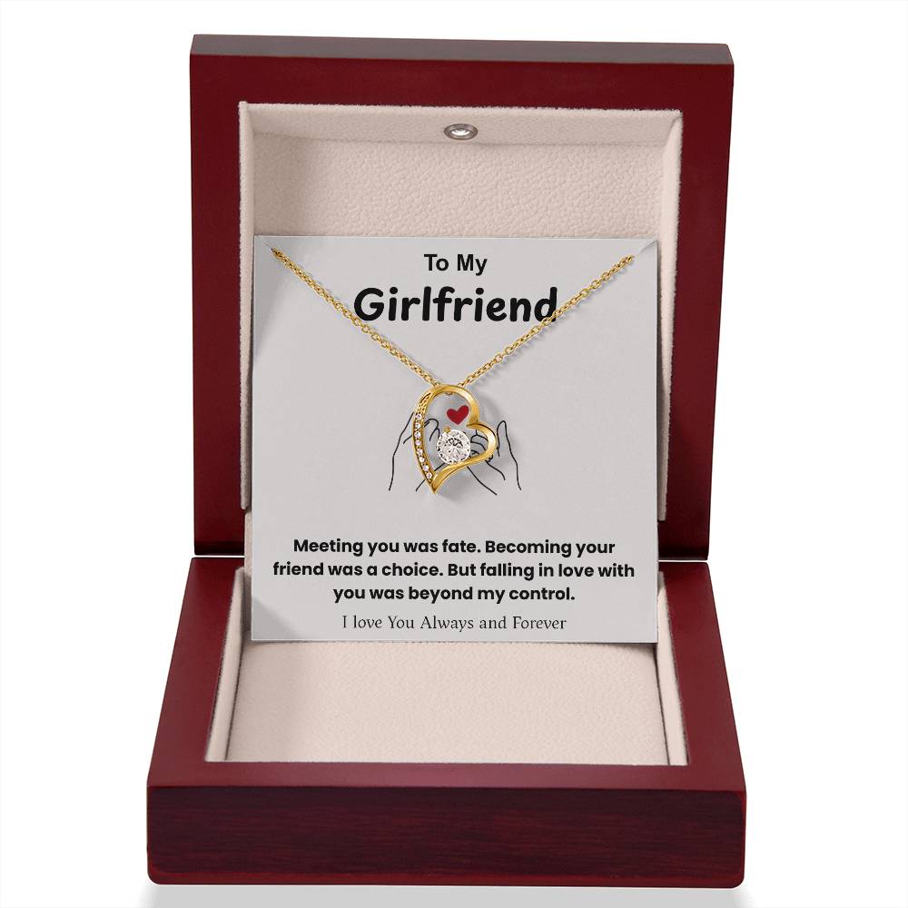 To My Girlfriend – ''Fate Brought Us Together'' Forever Love Necklace