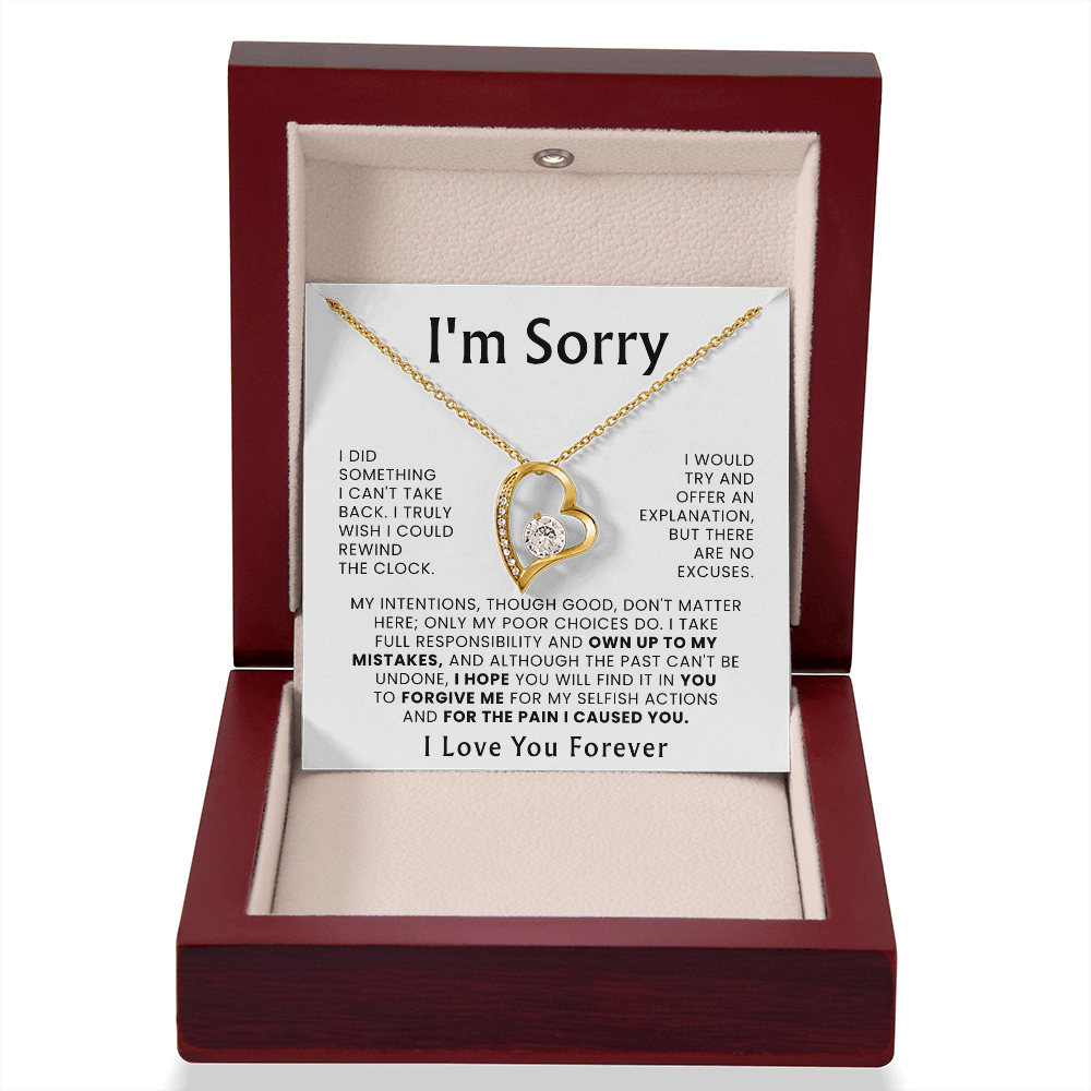 To My Love – ''Please Forgive Me'' Forever Love Necklace