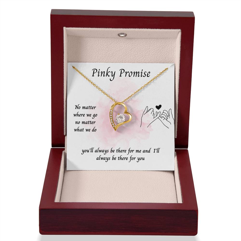To My Girlfriend – ''Pinky Promise'' Forever Love Necklace