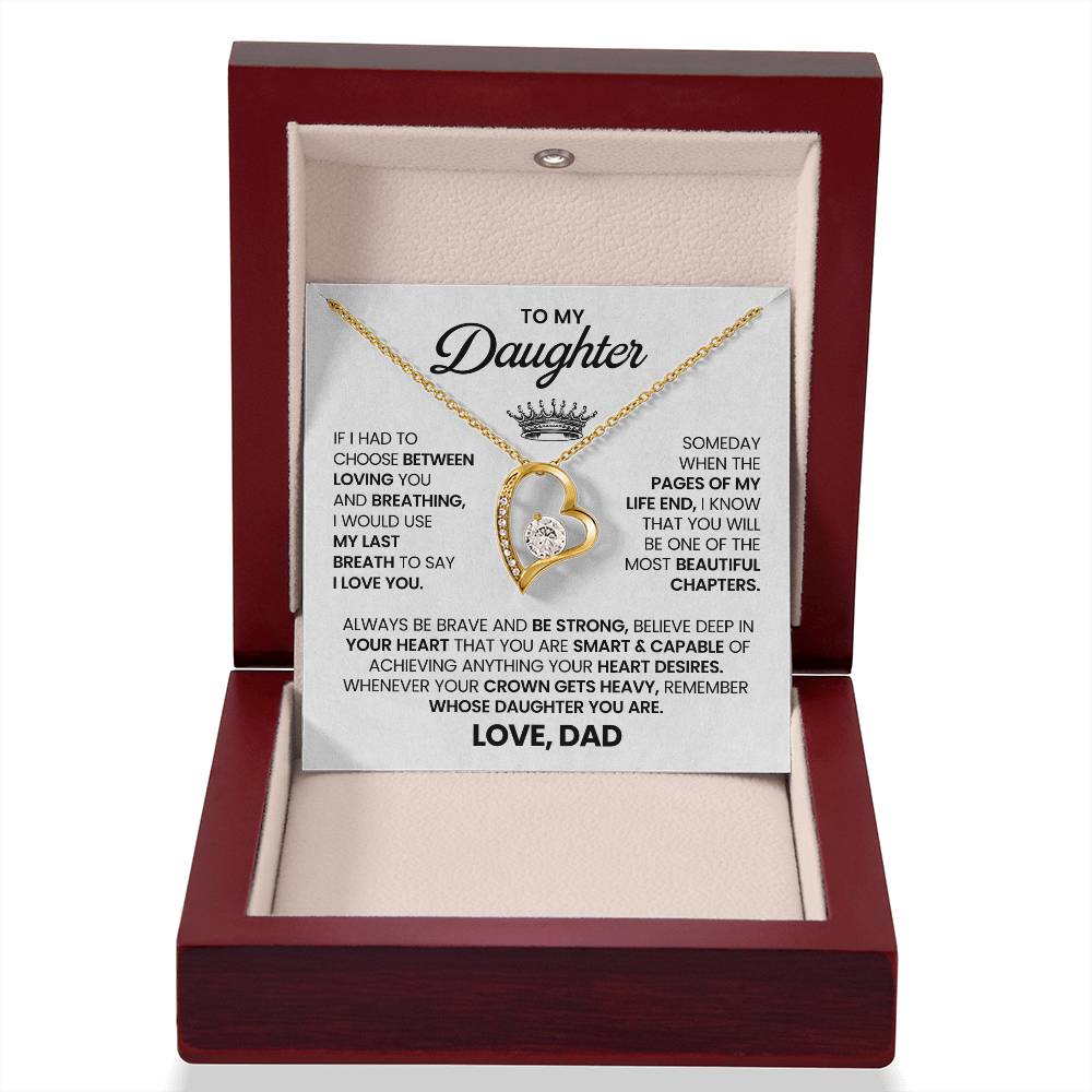 To My Daughter – “Wear Your Crown”  Forever Love Necklace