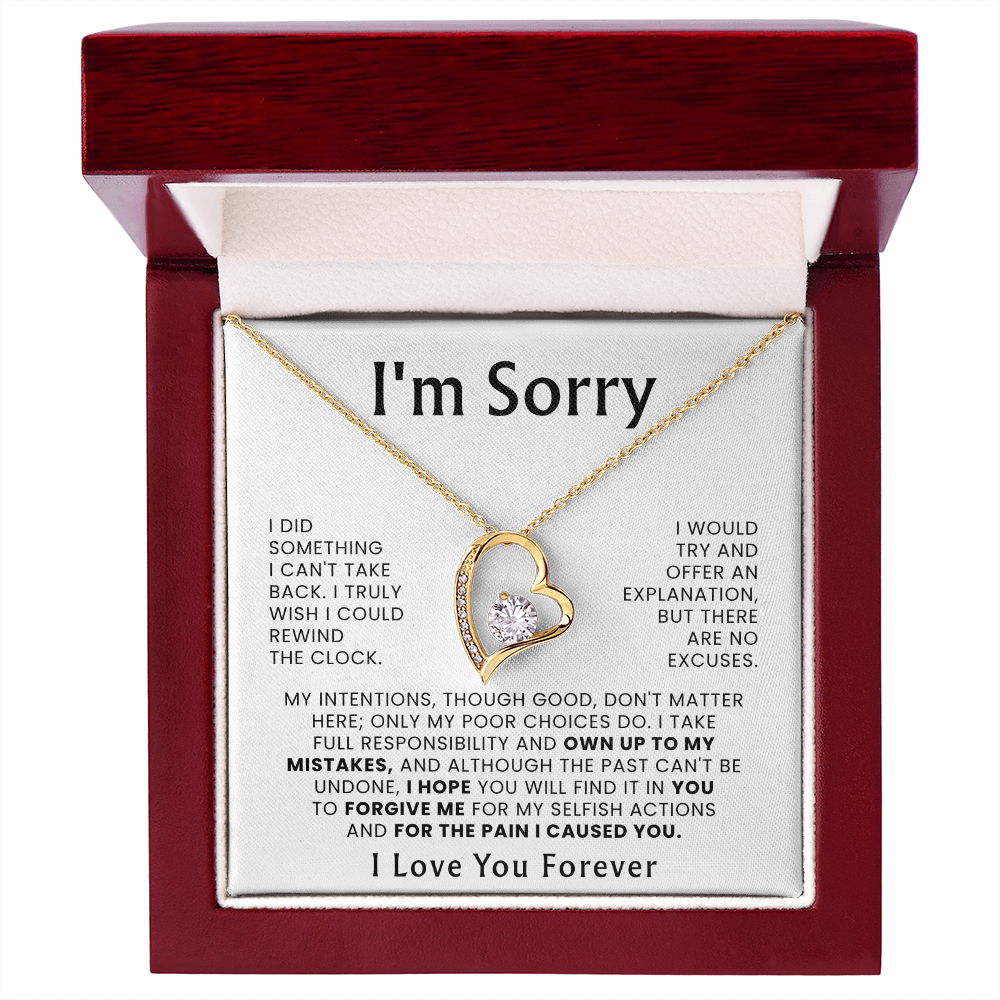 To My Love – ''Please Forgive Me'' Forever Love Necklace