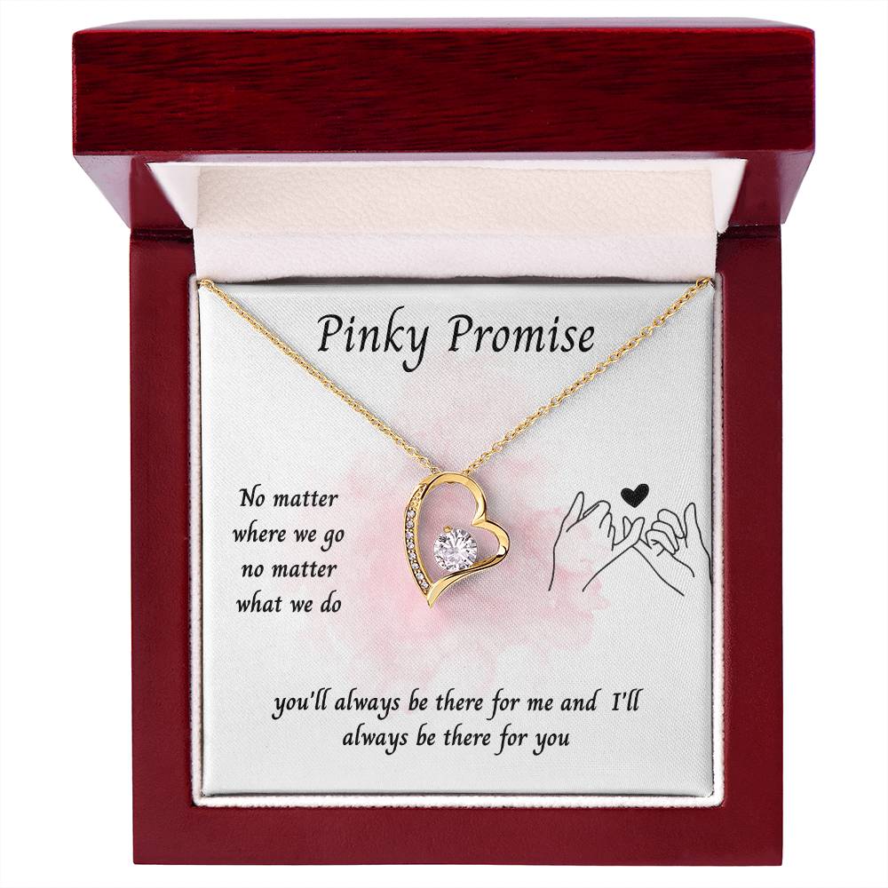 To My Girlfriend – ''Pinky Promise'' Forever Love Necklace