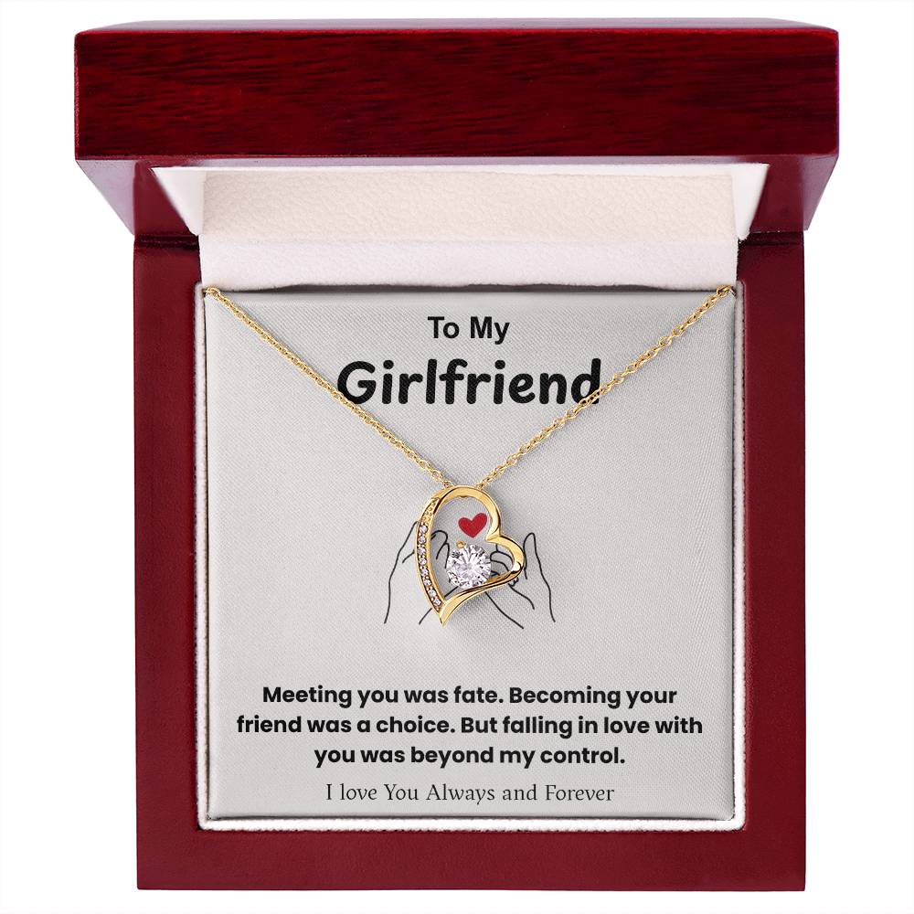 To My Girlfriend – ''Fate Brought Us Together'' Forever Love Necklace