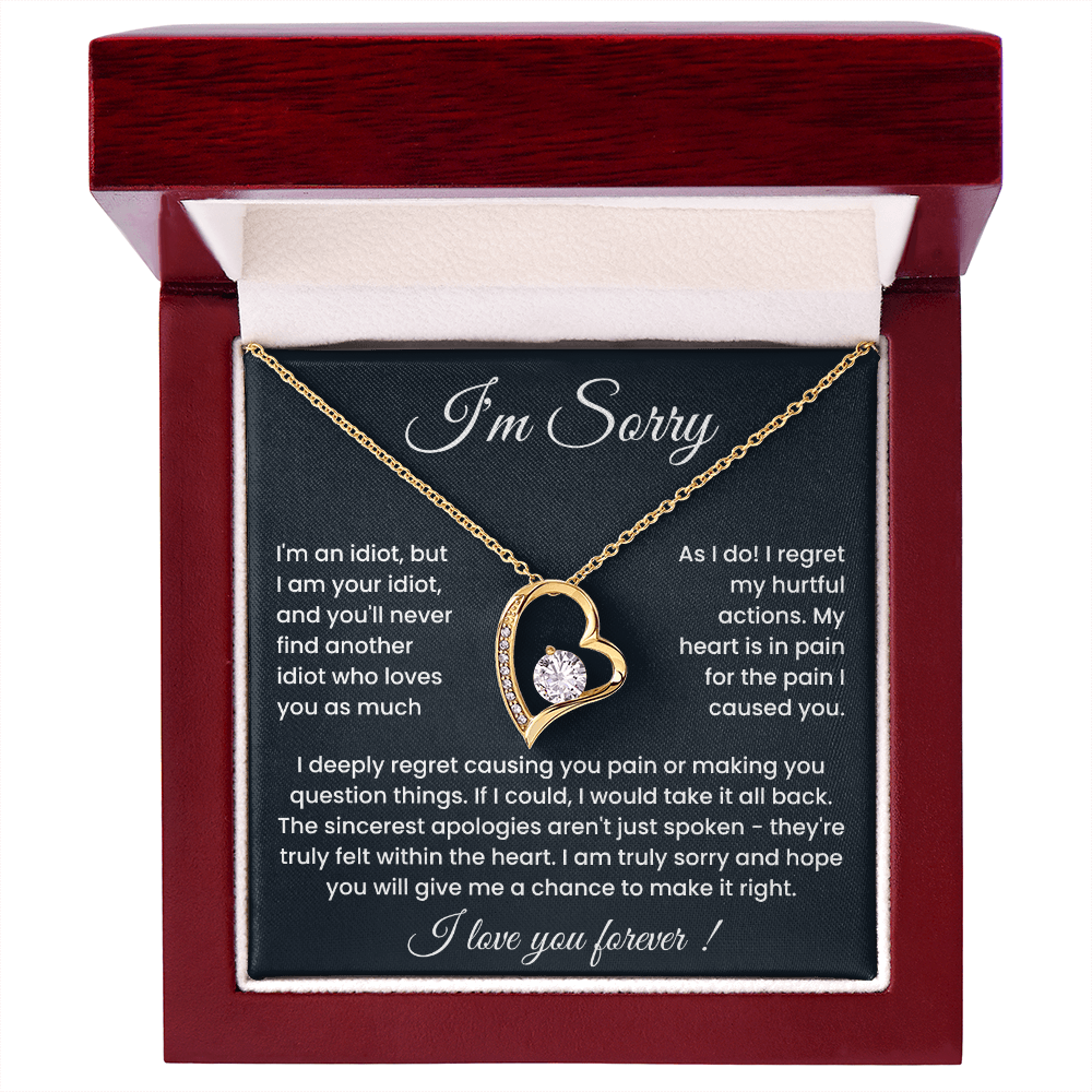 To My Love – ''Sorry for Hurting You'' Forever Love Necklace