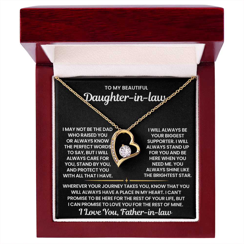 To My Beautiful Daughter-in-law - "The Brightest Star" Forever Love Necklace