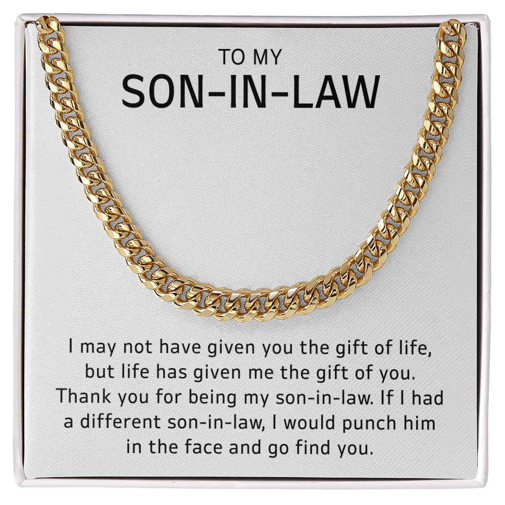 Son-in-Law Gift Sentimental Jewelry with Heartfelt Message Card